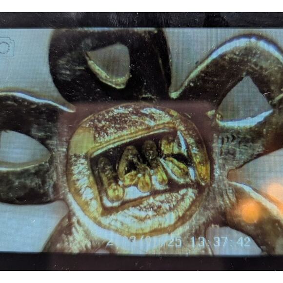 Estate 14K Yellow Gold Daisy Flower Wrap Ring Size 5.5 1.23g - Picture 5 of 6